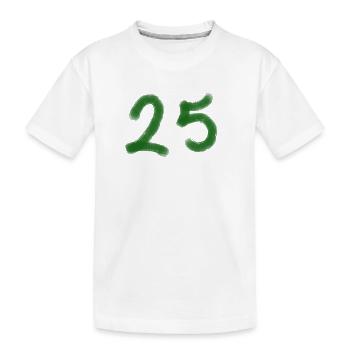 Green Brush Number 23 - Kids' Premium Organic T-Shirt - white - Front
