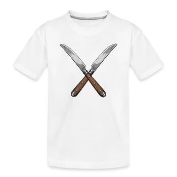 Couteau - T-shirt bio Premium Enfant - blanc - Devant