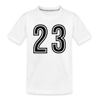 Symbole du chiffre 23 - T-shirt bio Premium Enfant - blanc - Devant