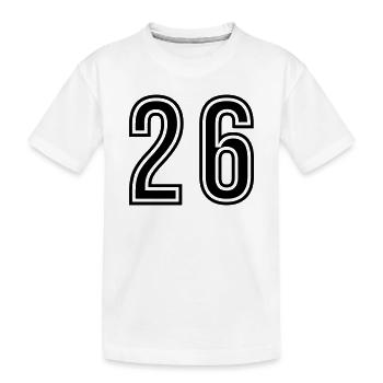 Symbole du chiffre 26 - T-shirt bio Premium Enfant - blanc - Devant
