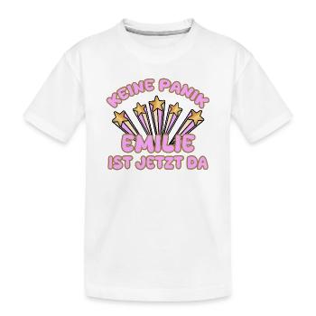 Spruch Emilie - Kinder Premium Bio T-Shirt - Weiß - Vorne
