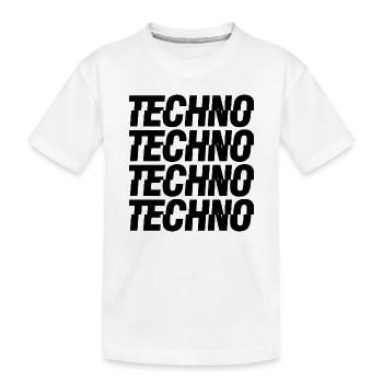 Techno - T-shirt bio Premium Enfant - blanc - Devant