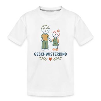 Geschwisterkind Geschwisterliebe - Kinder Premium Bio T-Shirt - Weiß - Vorne