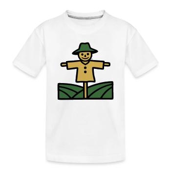 Icône du champ de l’Épouvantail - T-shirt bio Premium Enfant - blanc - Devant