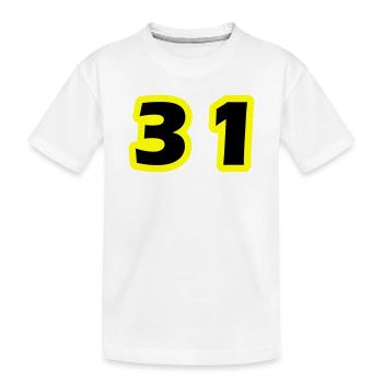 Symbole du chiffre 31 - T-shirt bio Premium Enfant - blanc - Devant