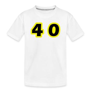 40 Symbole numérique - T-shirt bio Premium Enfant - blanc - Devant