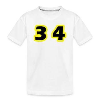 34 Symbole numérique - T-shirt bio Premium Enfant - blanc - Devant