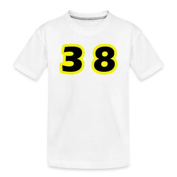Symbole du chiffre 38 - T-shirt bio Premium Enfant - blanc - Devant