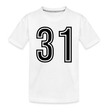 Symbole du chiffre 31 - T-shirt bio Premium Enfant - blanc - Devant