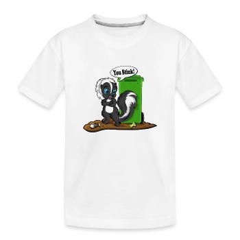 T-shirt dessin animé You Skunk Puant - T-shirt bio Premium Enfant - blanc - Devant