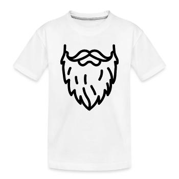 barbe - T-shirt bio Premium Enfant - blanc - Devant