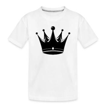 Couronne - T-shirt bio Premium Enfant - blanc - Devant