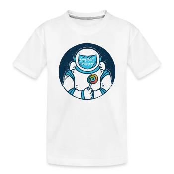 Süßer Galaxie-Astronaut - Kinder Premium Bio T-Shirt - Weiß - Vorne