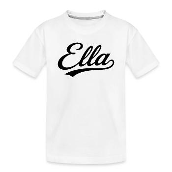 Ella Name Gift Avant-Famille - T-shirt bio Premium Enfant - blanc - Devant
