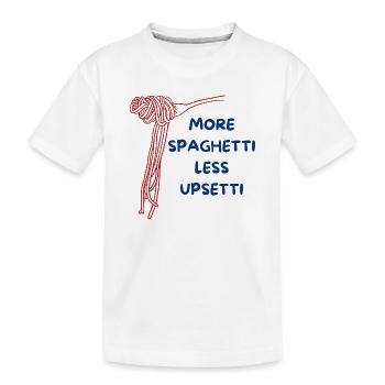 Design spaghetti amusant - T-shirt bio Premium Enfant - blanc - Devant