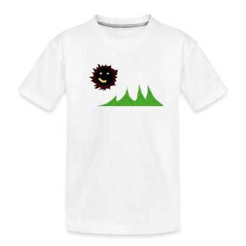 Red_light_green_gras - T-shirt bio Premium Enfant - blanc - Devant
