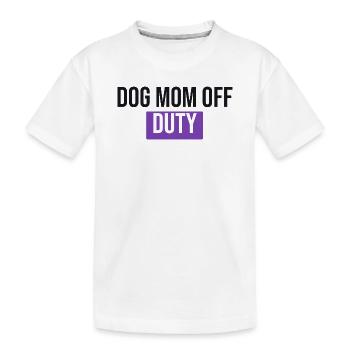 Maman de chien hors service - Cadeau pour chien - T-shirt bio Premium Enfant - blanc - Devant