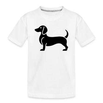 teckel - T-shirt bio Premium Enfant - blanc - Devant