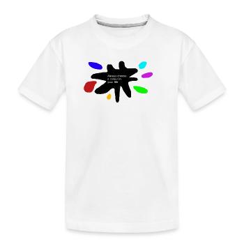 Couleurs de vie : Éclaboussures de peinture - T-shirt bio Premium Enfant - blanc - Devant