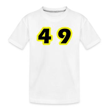 Symbole du chiffre 49 - T-shirt bio Premium Enfant - blanc - Devant