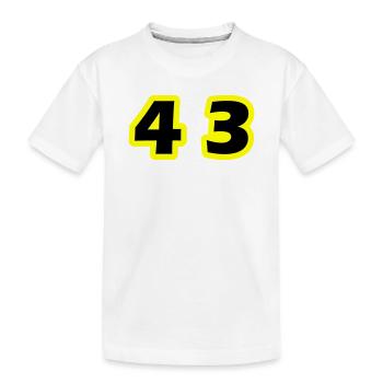 Symbole numérique 43 - T-shirt bio Premium Enfant - blanc - Devant