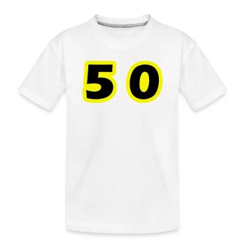 Symbole de 50 chiffres - T-shirt bio Premium Enfant - blanc - Devant