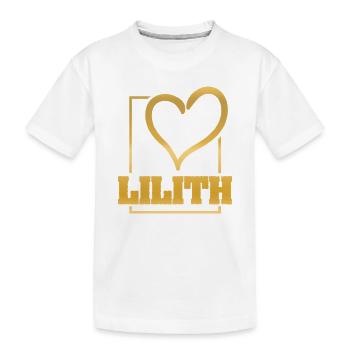 Maedchenname Lilith - Kinder Premium Bio T-Shirt - Weiß - Vorne