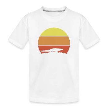 Alligator Retro - T-shirt bio Premium Enfant - blanc - Devant