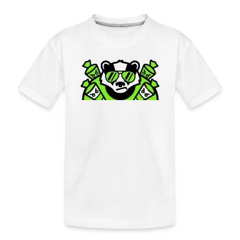 Logo des cornets de sucre blaireaux - T-shirt bio Premium Enfant - blanc - Devant