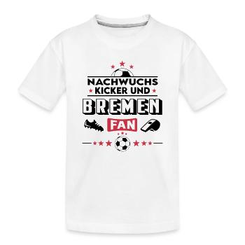 Bremen Fußball Nachwuchs Neuzugang Baby Kinder - Kinder Premium Bio T-Shirt - Weiß - Vorne