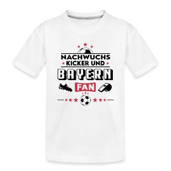 Bayern Fußball Nachwuchs Neuzugang Baby Kinder - Kinder Premium Bio T-Shirt - Weiß - Vorne