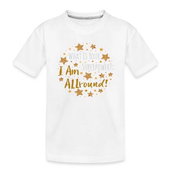 Je suis tout rond - T-shirt bio Premium Enfant - blanc - Devant