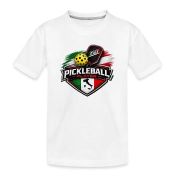Pickleball ITALIE - T-shirt bio Premium Enfant - blanc - Devant