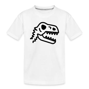 os fossile dinosaure préhistorique - T-shirt bio Premium Enfant - blanc - Devant