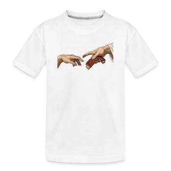BBQ-Rippchen – Die Kreation – Lustiges Barbecue - Kinder Premium Bio T-Shirt - Weiß - Vorne