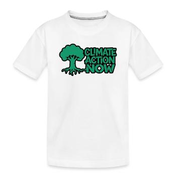 Arbre Racine Climat Logo de la nature - T-shirt bio Premium Enfant - blanc - Devant
