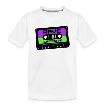 Rave Cassette Festival Logo - T-shirt bio Premium Enfant - blanc - Devant