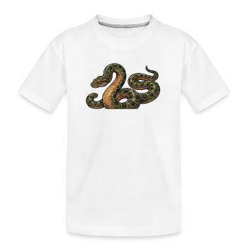 Anaconda rétro - T-shirt bio Premium Enfant - blanc - Devant