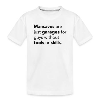 Mancaves - T-shirt bio Premium Enfant - blanc - Devant