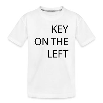 Taste links - Kinder Premium Bio T-Shirt - Weiß - Vorne