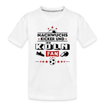 Köln Fußball Nachwuchs Neuzugang Baby Kind - Kinder Premium Bio T-Shirt - Weiß - Vorne
