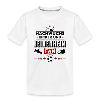 Heidenheim Fußball Nachwuchs Neuzugang Baby Kind - Kinder Premium Bio T-Shirt - Weiß - Vorne