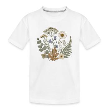 Bouquet de fleurs sauvages - T-shirt bio Premium Enfant - blanc - Devant