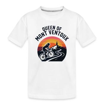 Chemise rétro Reine du Mont Ventoux - T-shirt bio Premium Enfant - blanc - Devant