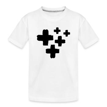 crosses - Kids' Premium Organic T-Shirt - white - Front