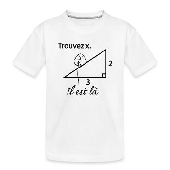 Trouver x - T-shirt bio Premium Enfant - blanc - Devant