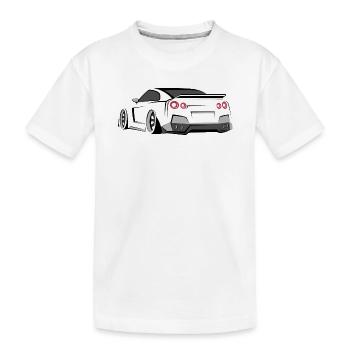 Idée cadeau du symbole du tuner GTR Racing - T-shirt bio Premium Enfant - blanc - Devant