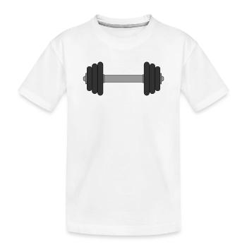Haltère - T-shirt bio Premium Enfant - blanc - Devant