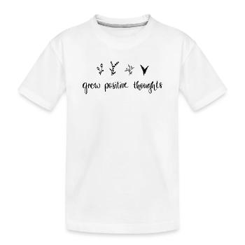 développer des pensées positives - Nature - T-shirt bio Premium Enfant - blanc - Devant
