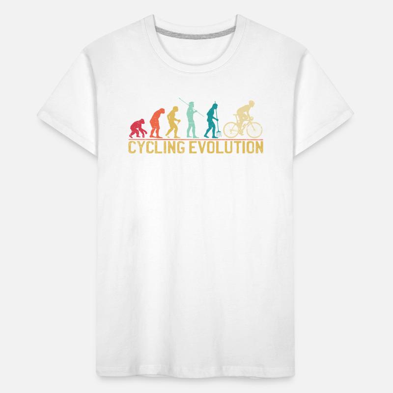Cycling Evolution Artistic Illustration Kids' Premium Organic T-Shirt